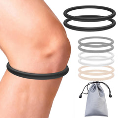 ZYHBLZX patella band bundle shown for dual knee support during workouts.