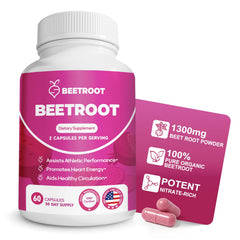 ZyliaVitaX Beet Root Capsules bottle front view for easy daily energy support