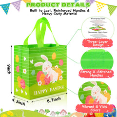 ZYLOP Easter bags standup bottom gusset for easy filling.