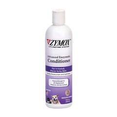 Zymox Advanced Leave-On Conditioner bottle for soothing skin and detangling coats.