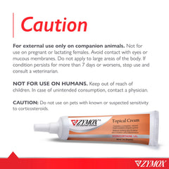 Zymox no-sting formula eases application on a dog's paw