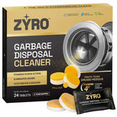 ZYRO PLUS garbage disposal cleaner tablets deliver a deep foaming clean for hard-to-reach residue.