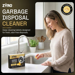 ZYRO PLUS odor-neutralizing disposal tablets freshen sink odors at the source.
