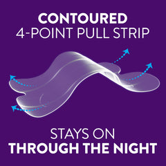 ZzzQuil Sleep Nasal Strips adhered comfortably and stay on through the night