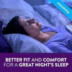 ZzzQuil Sleep Nasal Strips are drug-free and unscented for nocturnal use