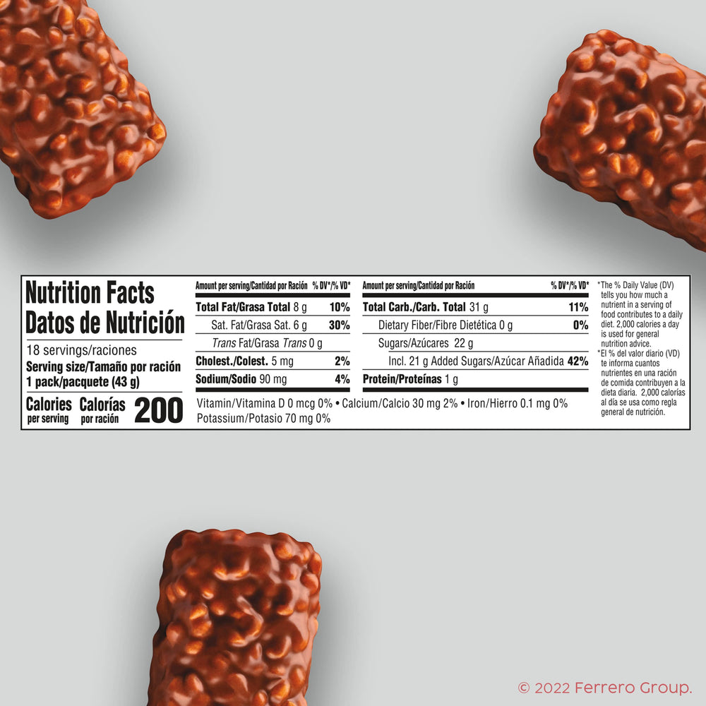 100 Grand crispy caramel inside reveals crunchy texture for a satisfying bite.