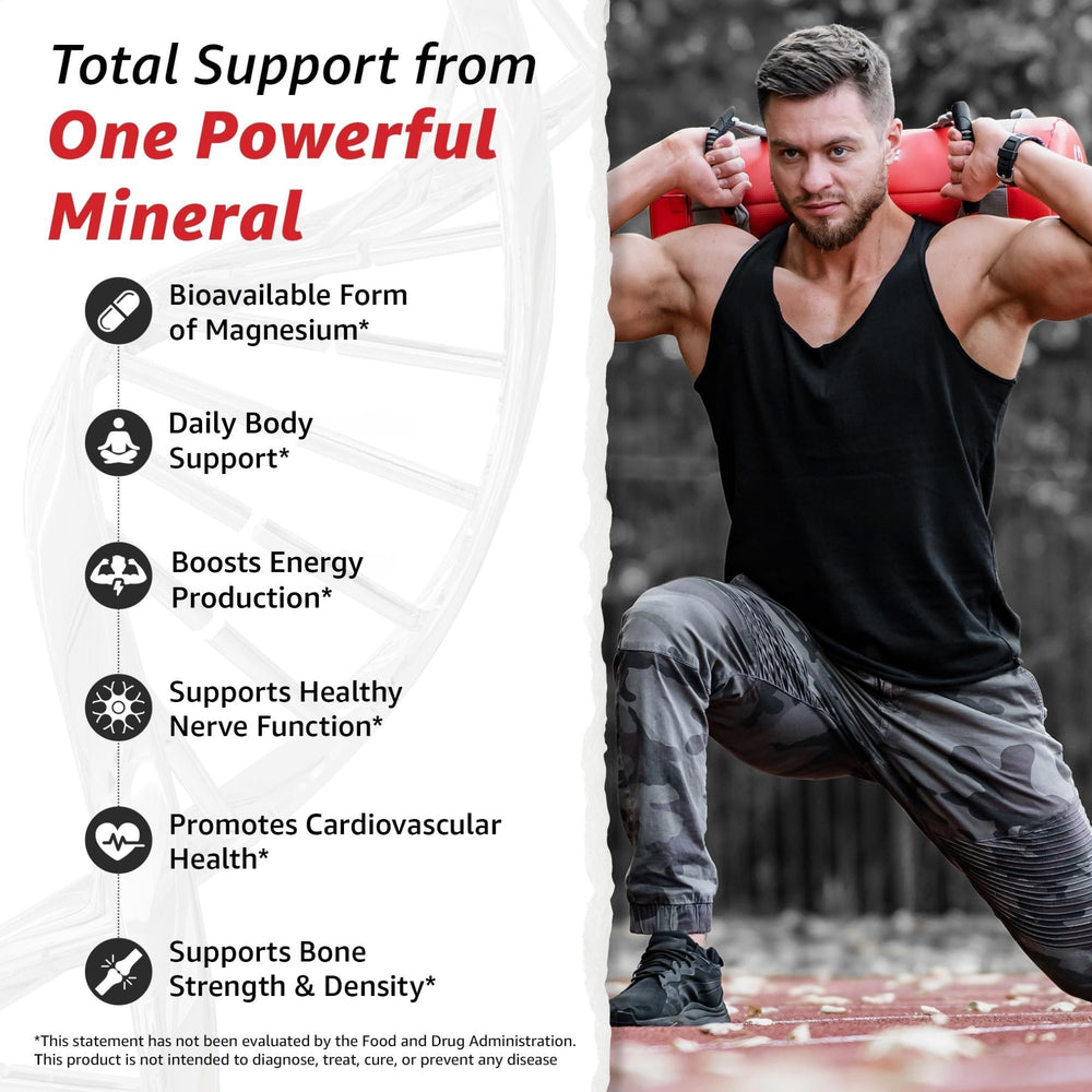 10x Health high-absorption capsules ready to support sleep and muscle function.