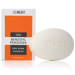 111MedCo 10% benzoyl peroxide bar for face and body cleansing.