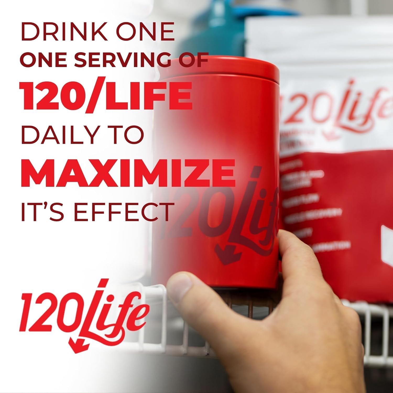 120LIFE gluten-free vegan formula fits clean eating and daily nourishment.