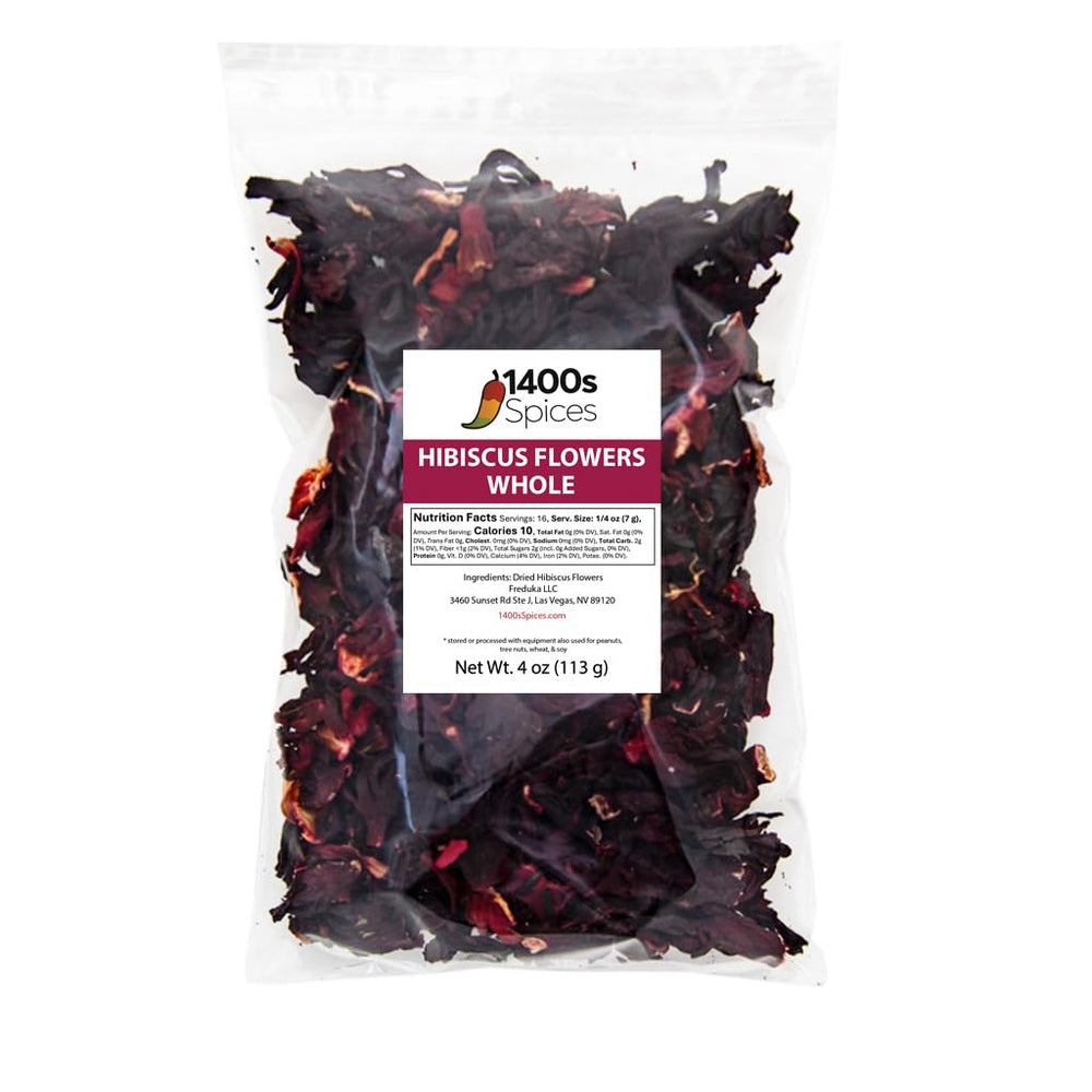 1400S SPICES hibiscus tea flowers for fragrant, tart beverages and colorful drinks