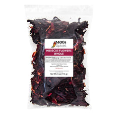 1400S SPICES hibiscus tea flowers for fragrant, tart beverages and colorful drinks