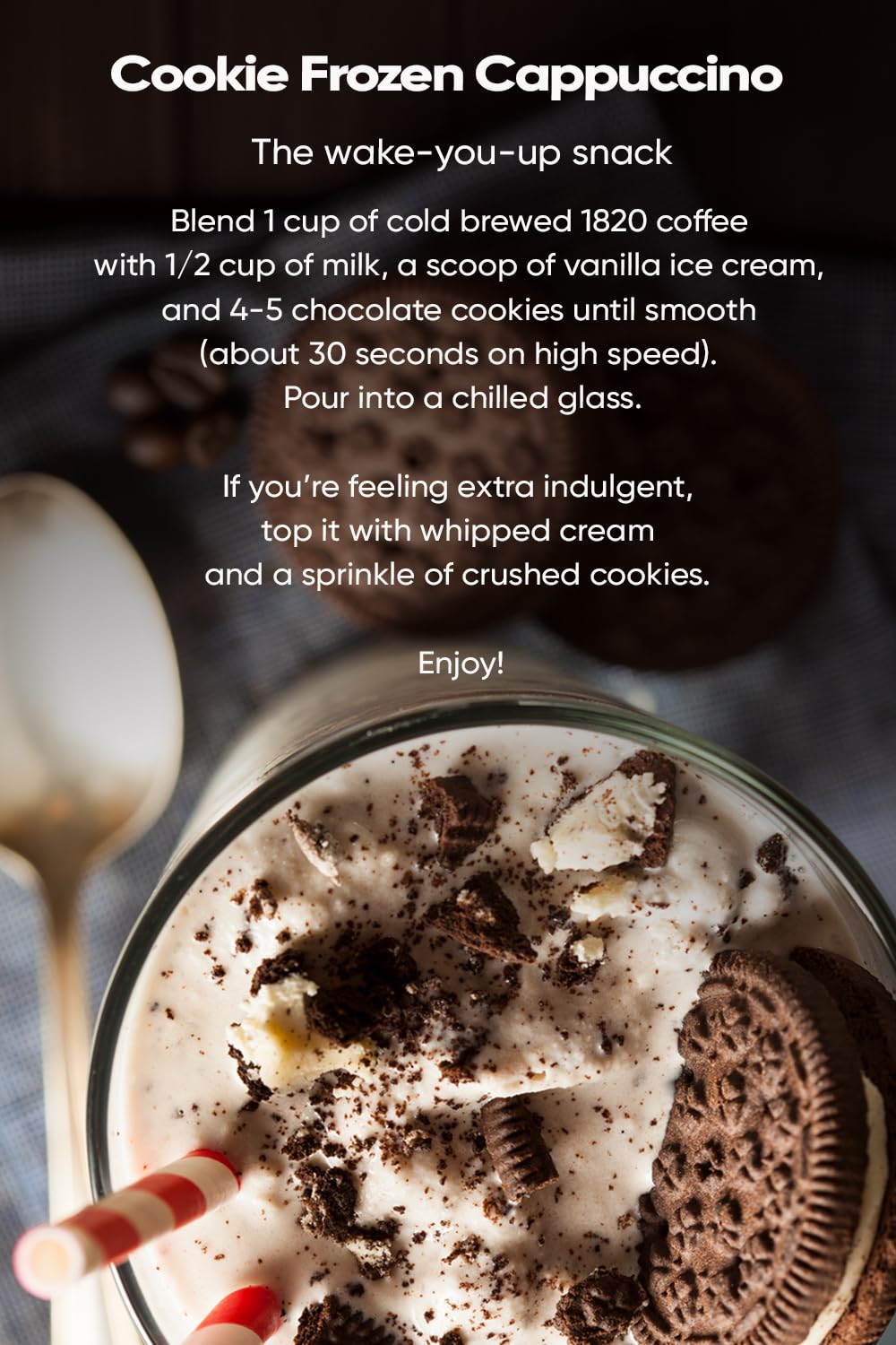Café 1820 elegant home coffee ritual with premium aroma