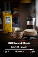 Café 1820 high-altitude Costa Rican beans with deep color