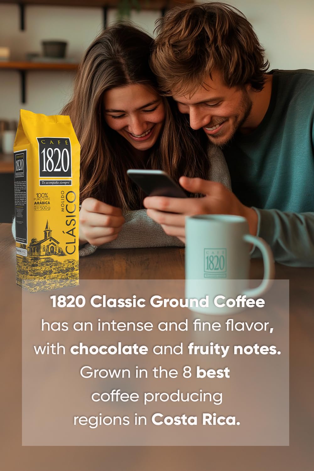 Café 1820 premium gourmet coffee experience in premium bag