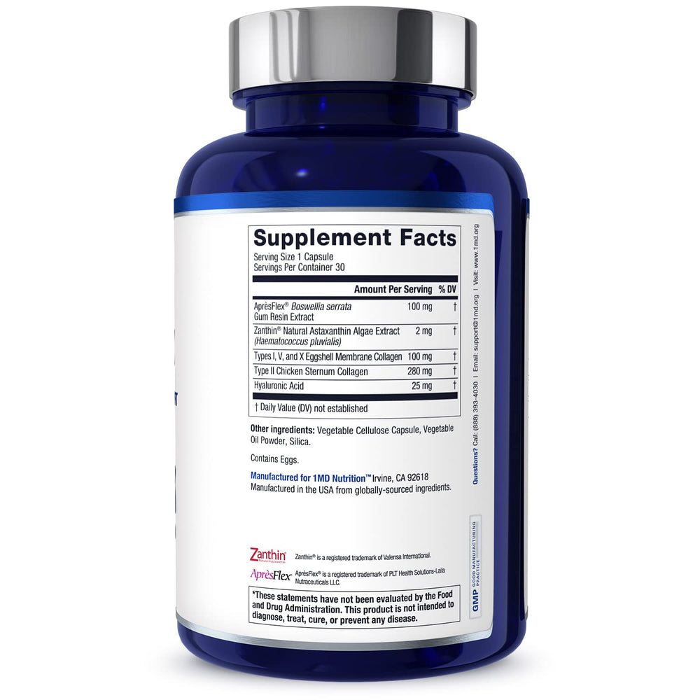 MoveMD packaging box display hints at trusted 1MD Nutrition quality.