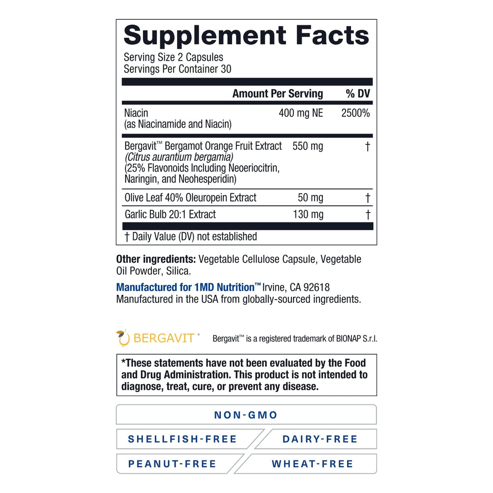 1MD CholestMD capsules in open container suggest easy dosing