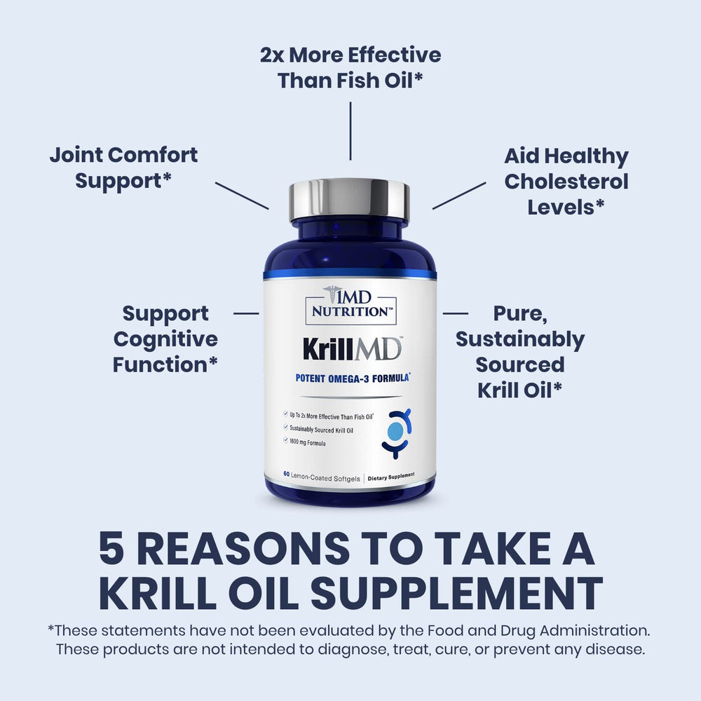 Astaxanthin capsule shown as antioxidant support in KrillMD