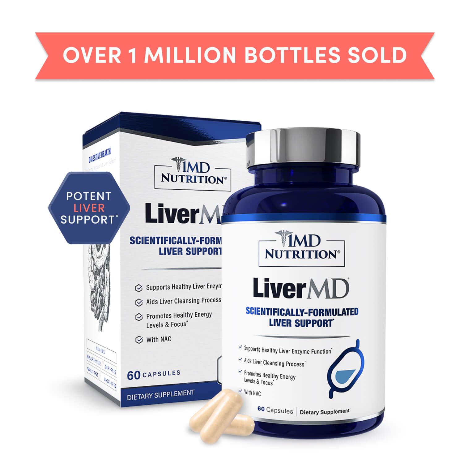 1MD Nutrition LiverMD energy and metabolism focus illustrating daily use