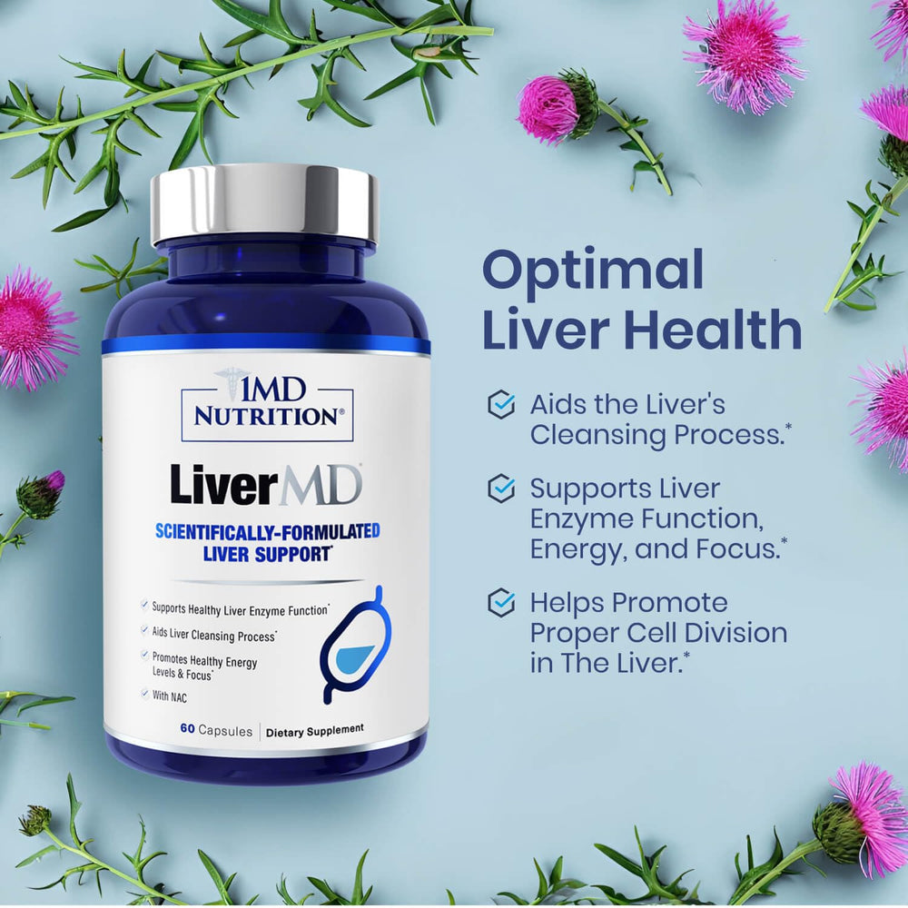 1MD Nutrition LiverMD EVNolMax vitamin E close-up emphasizing antioxidant support