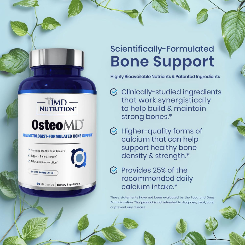 OsteoMD ingredient calcium and vitamin D3 optimized for absorption