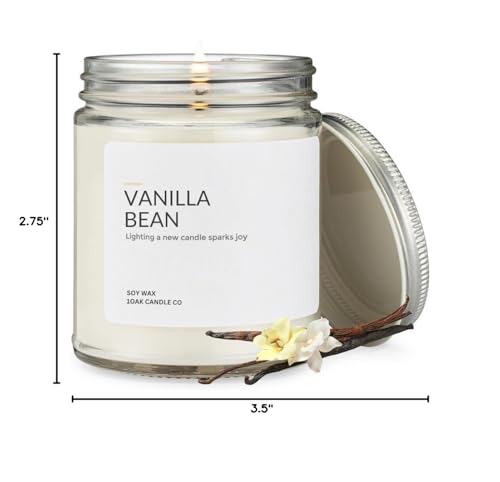 1OAK Vanilla Bean Candle minimalist design complements modern decor