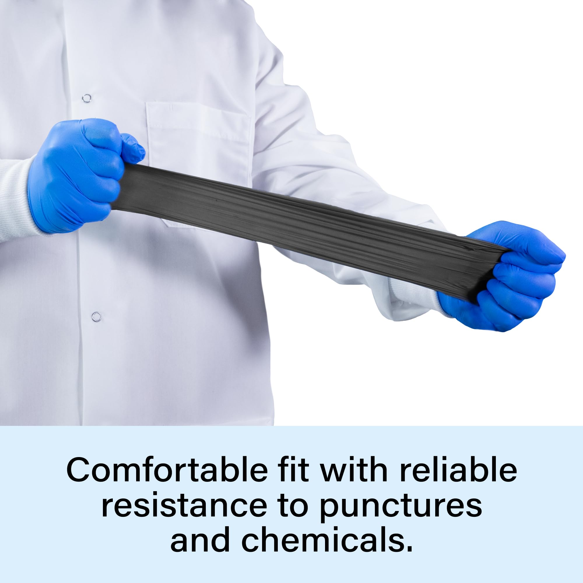 1st Choice Black Nitrile Gloves offer puncture protection for tougher tasks.