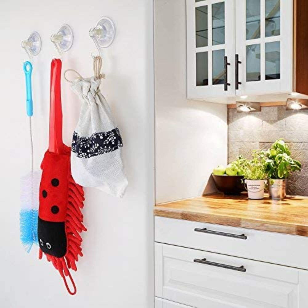 1st Choice suction cup hook on metal surface holding sponge securely