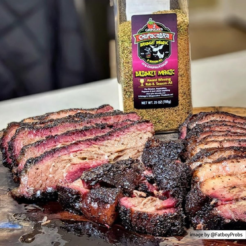 2 Gringos Chupacabra grill night flavor boost on meats.