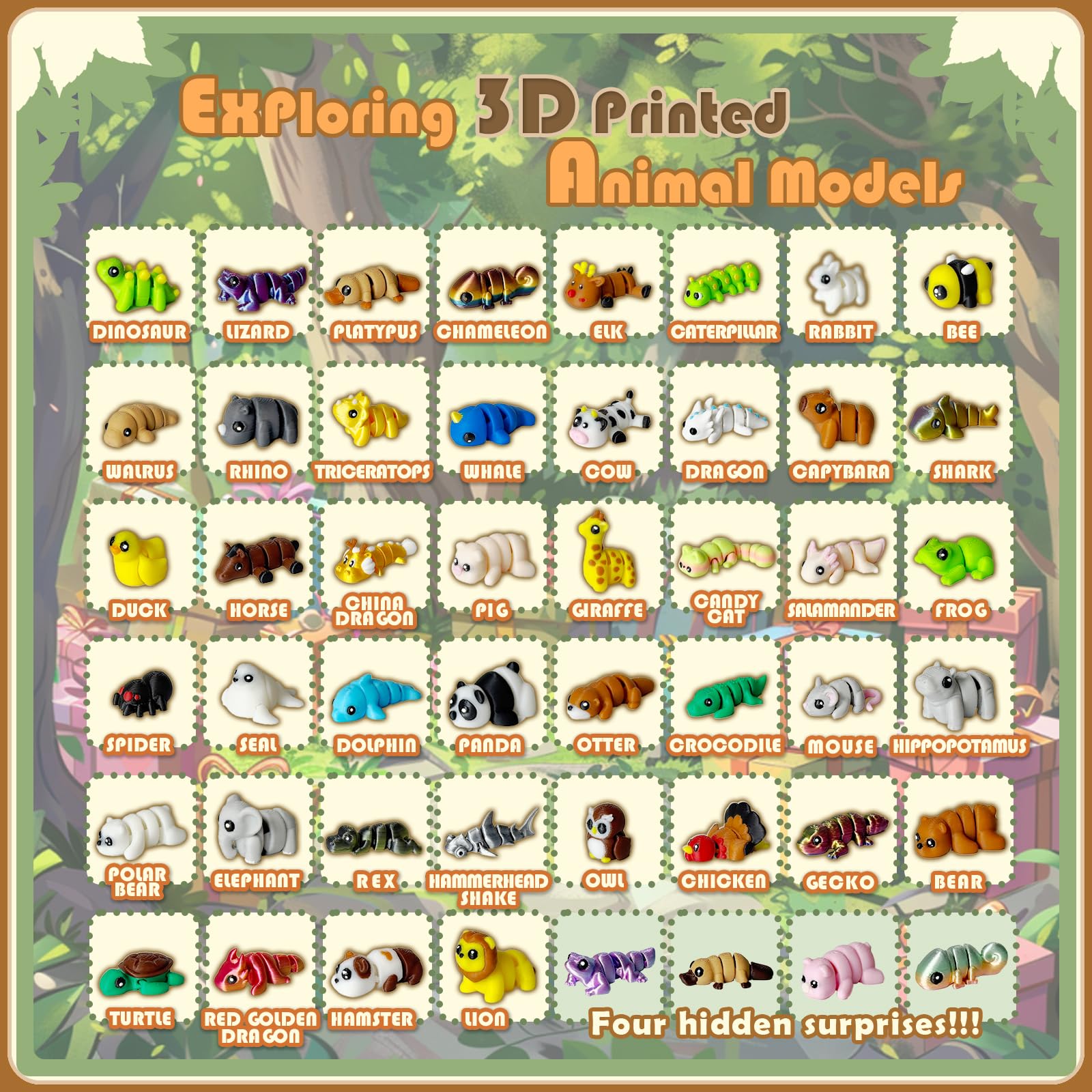 20Pcs Mini Animals Figurines Set dinosaur mini for desk whimsy and curiosity