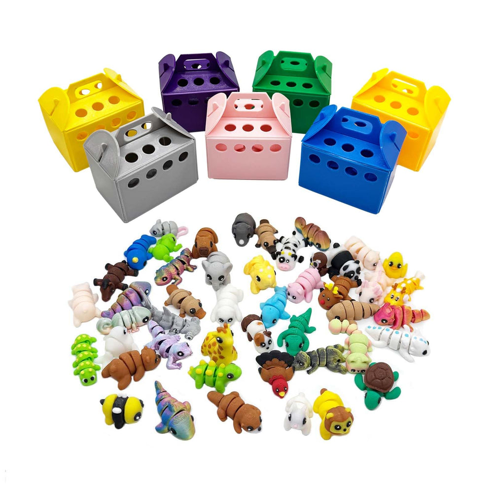 20Pcs Mini Animals Figurines Set turtle figurine for calming display on shelves