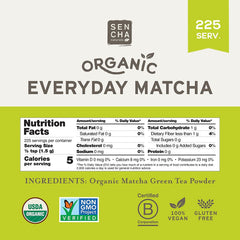21 Sencha Eveyrday smoothie bowl with vibrant green matcha color.