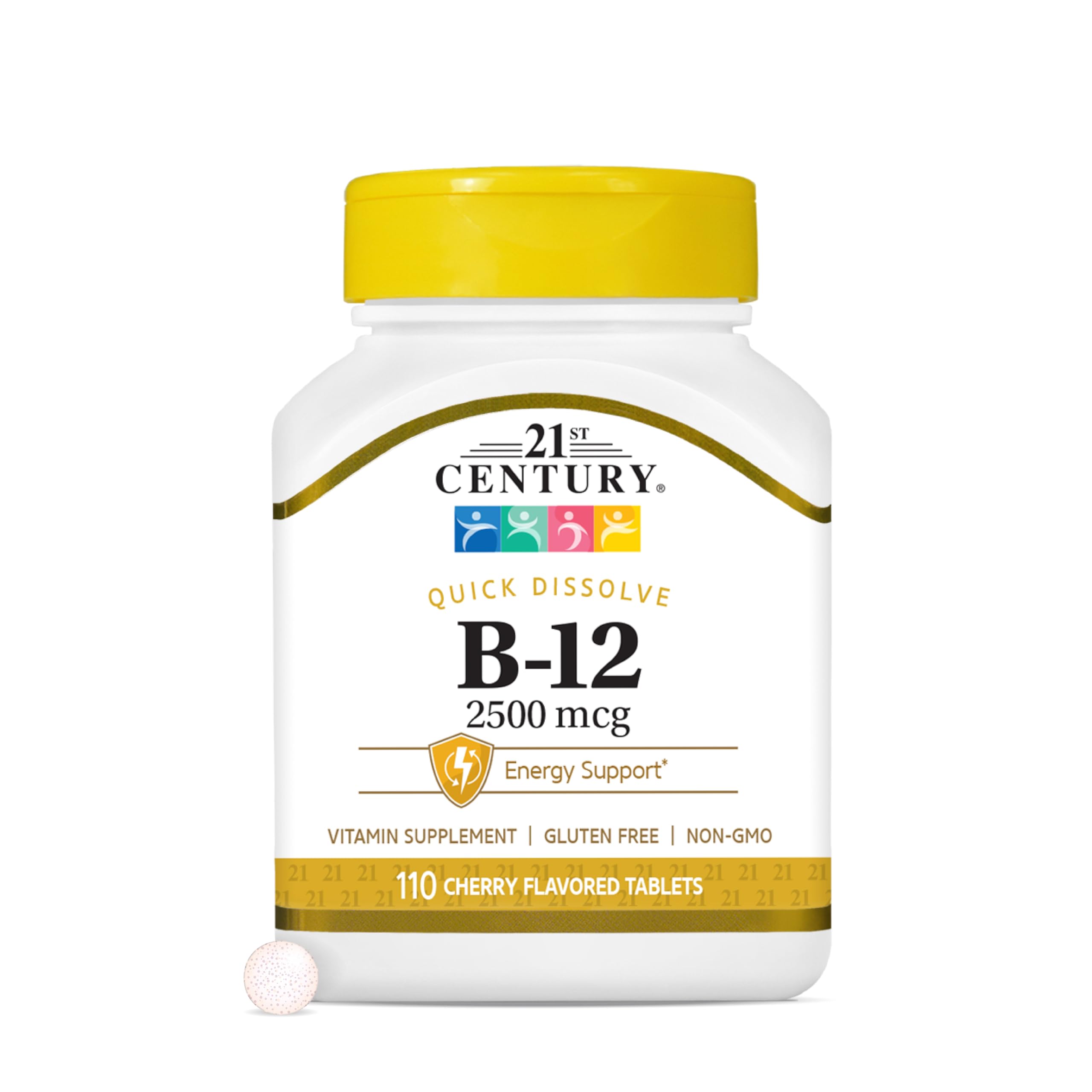 21st Century B12 bottle front showing label and potency