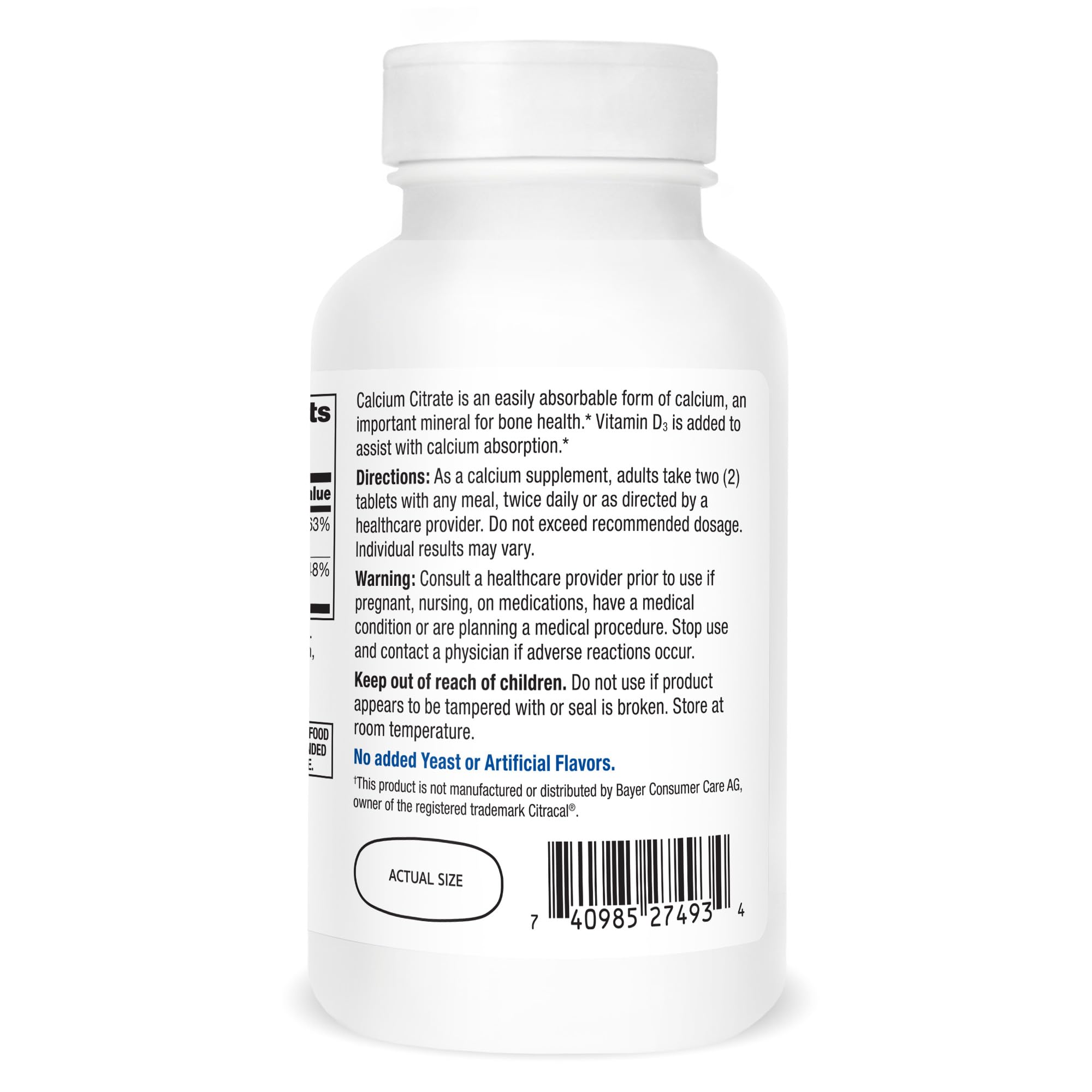 21st Century Calcium Citrate Plus D Maximum Caplets on package provide convenient supplementation.