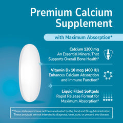 21st Century Calcium Plus D3 bottle label clearly shows supplement details