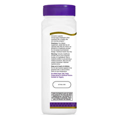 21st Century Cinnamon bottle side highlighting gluten-free and vegan-friendly capsules