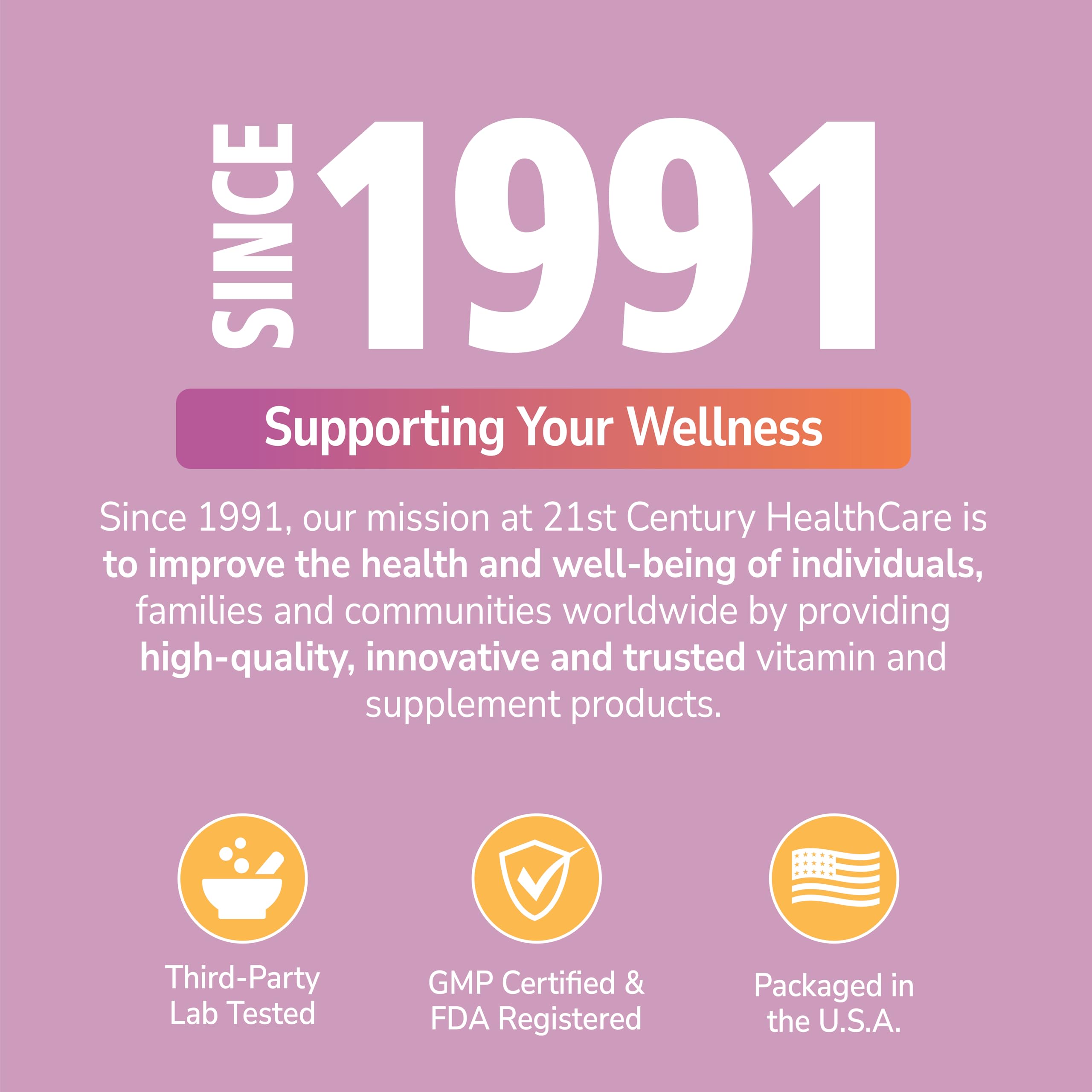 21st Century Gelatin capsules in hand for on-the-go use