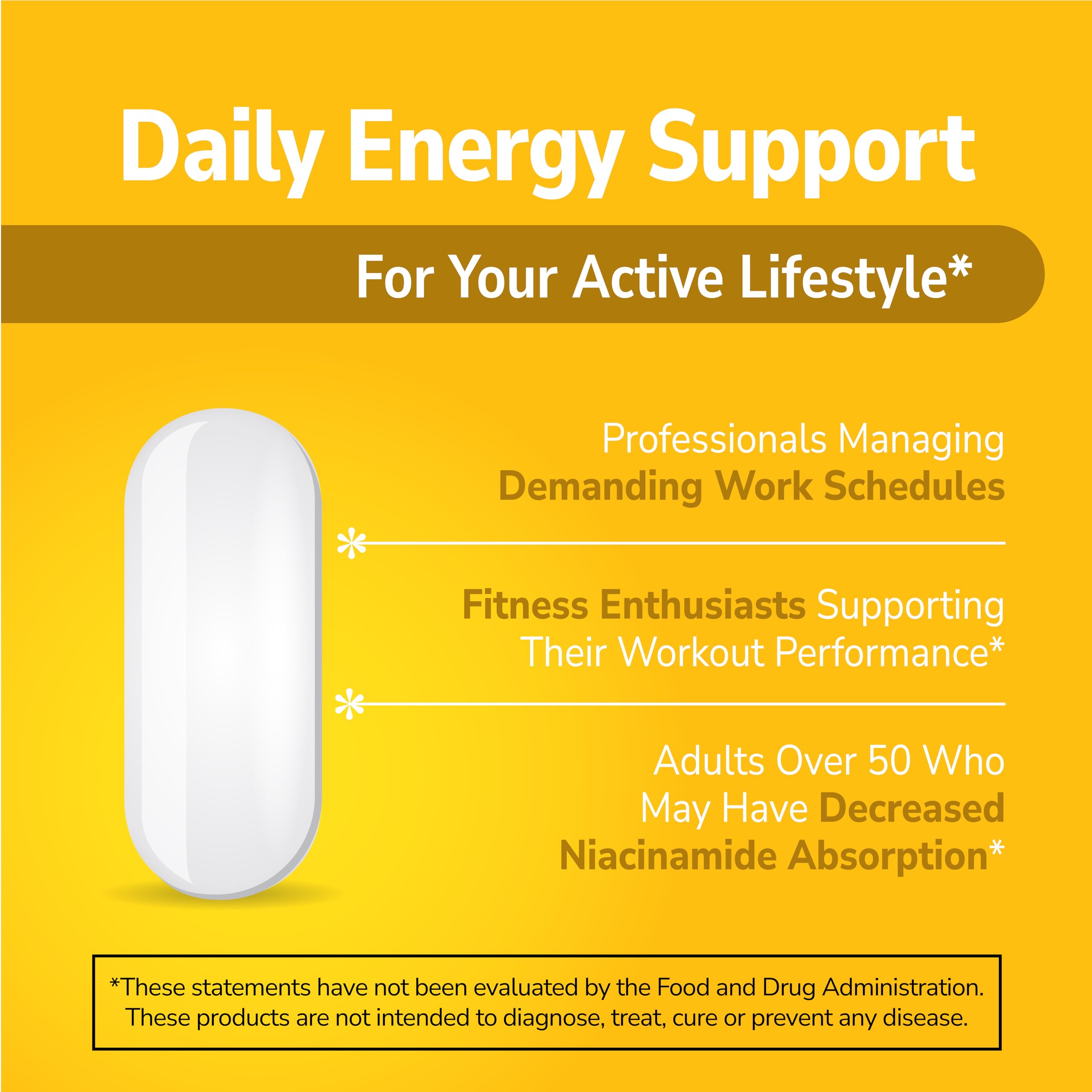 Pouring Niacinamide 500 mg tablets from bottle for easy daily use.