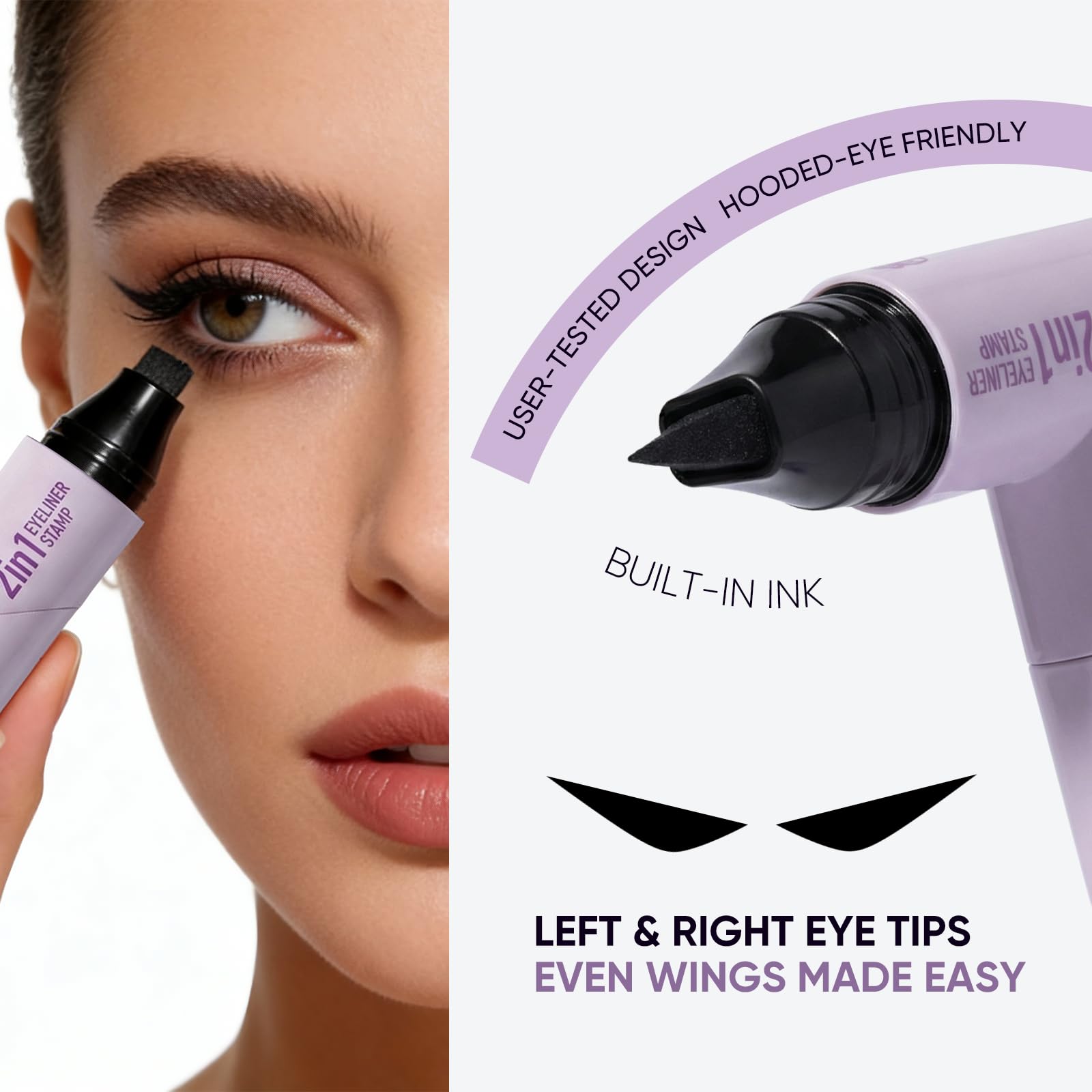 2CHILL cat eye tool with waterproof liquid liner