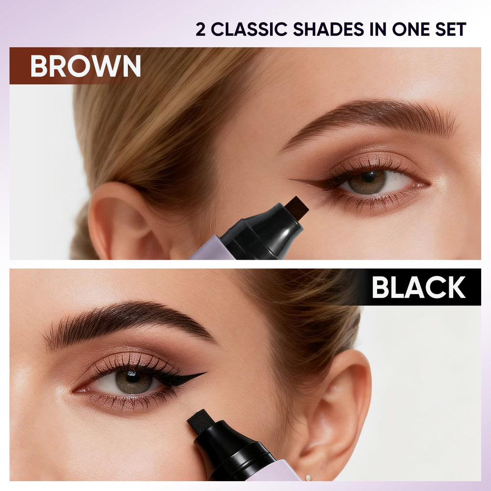 2CHILL matte finish liquid eyeliner for beginner-friendly use