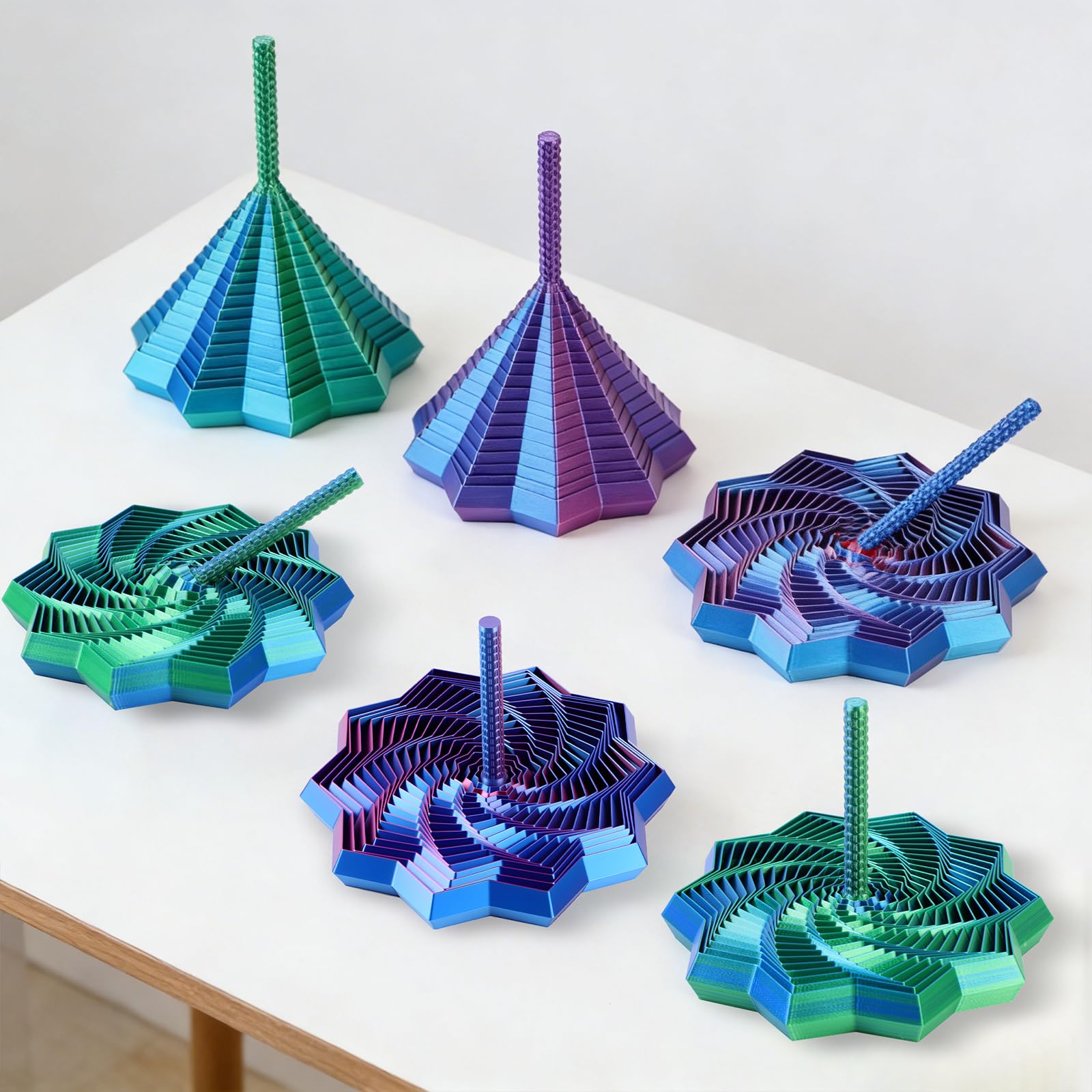 2Pcs 3D-printed star, durable and reusable for daily use