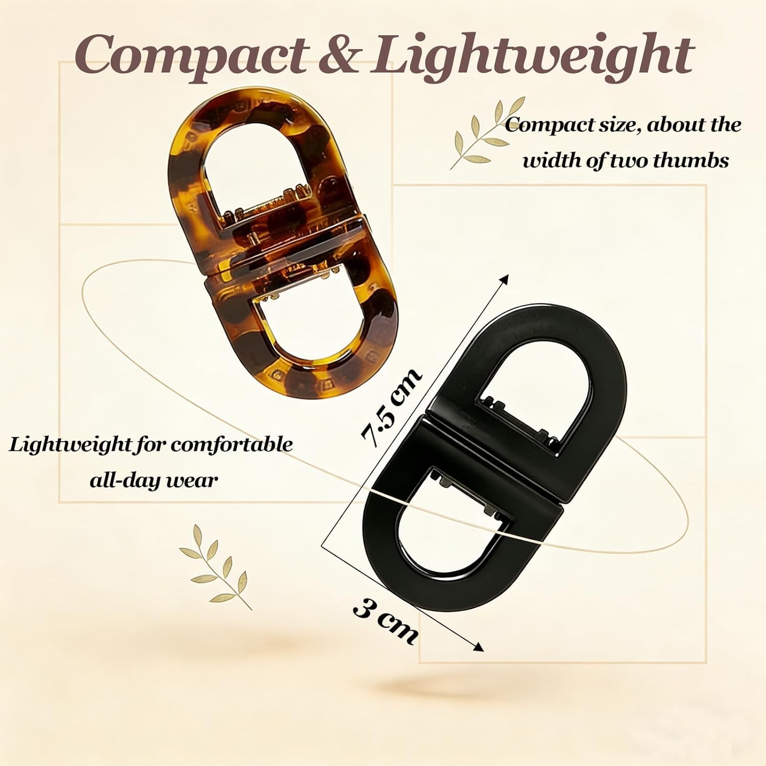 2PCS Magnetic Hair Clips suitable for all hair types