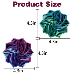 2Pcs Rotating spiral design highlighting tactile stimulation at work or study