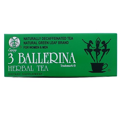 3 Ballerina steaming cup of herbal detox tea in a calm moment