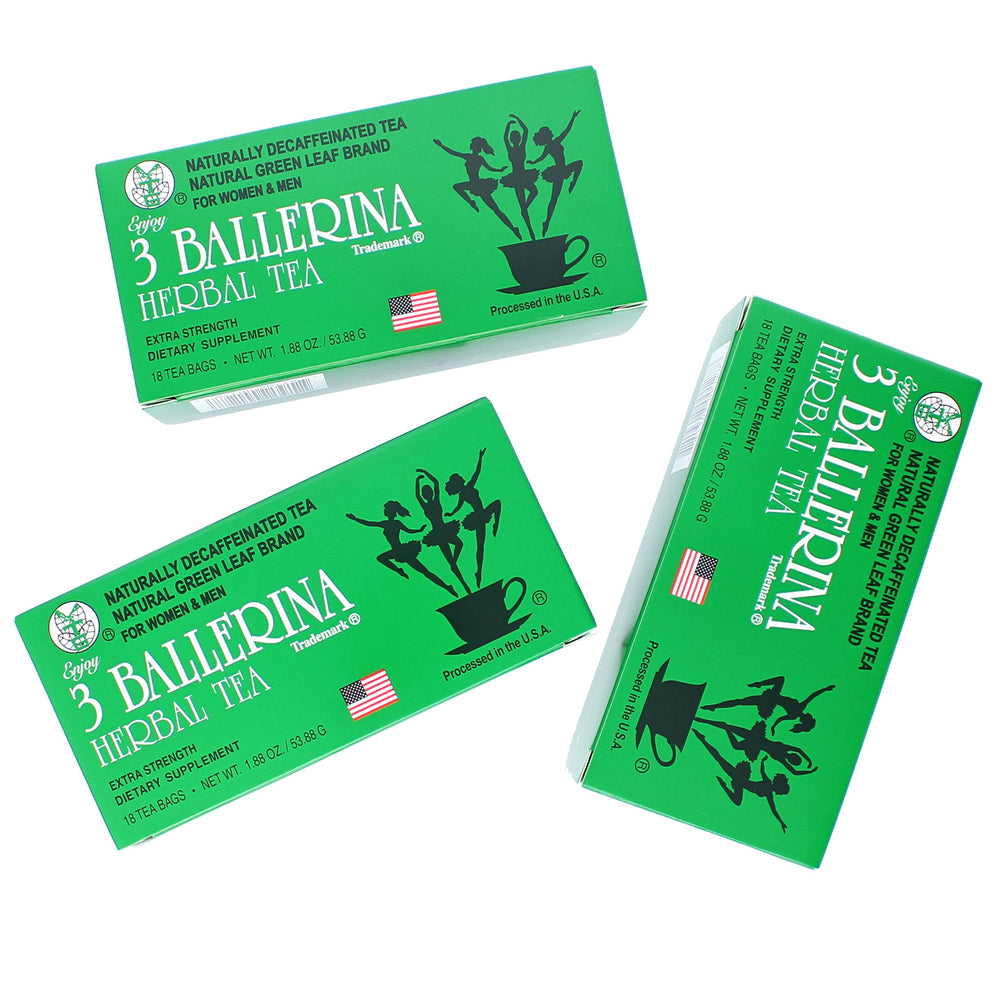3 Ballerina Dieters Tea processed in the USA ensuring consistent quality
