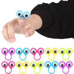 3 Otters pink-eyed finger puppets for storytelling and learning