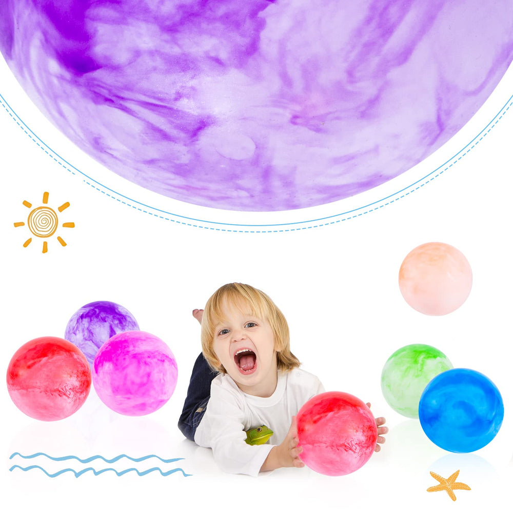 3 Otters orange marbleized playground ball slip-resistant surface for wet play