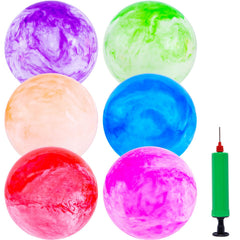 3 Otters playground balls in marbleized colors for active indoor play
