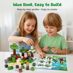 3 otters strong magnetic cubes closeup—durable BPA-free plastic for safe stacking.