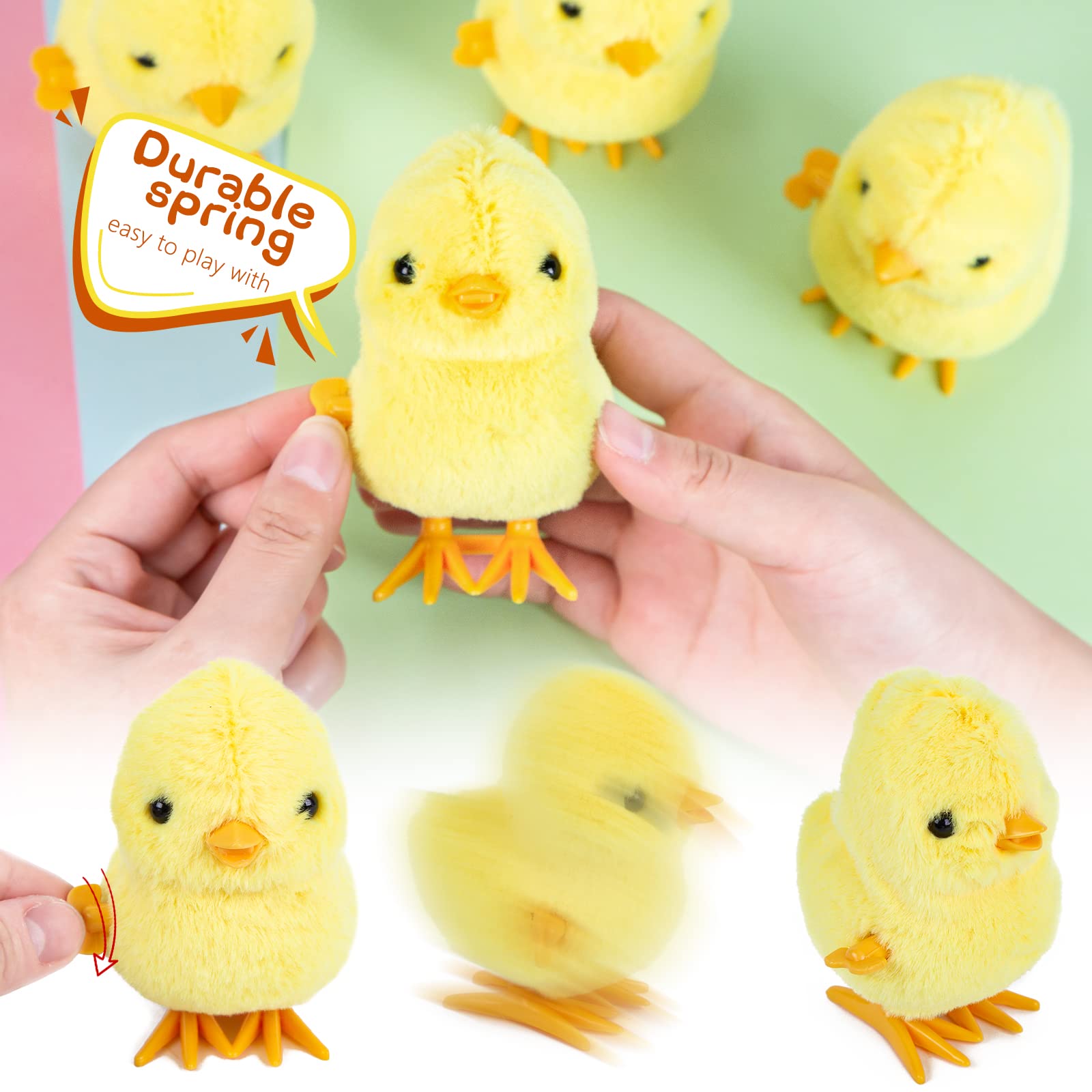 3 Otters wind-up chick toy package with four chicks included