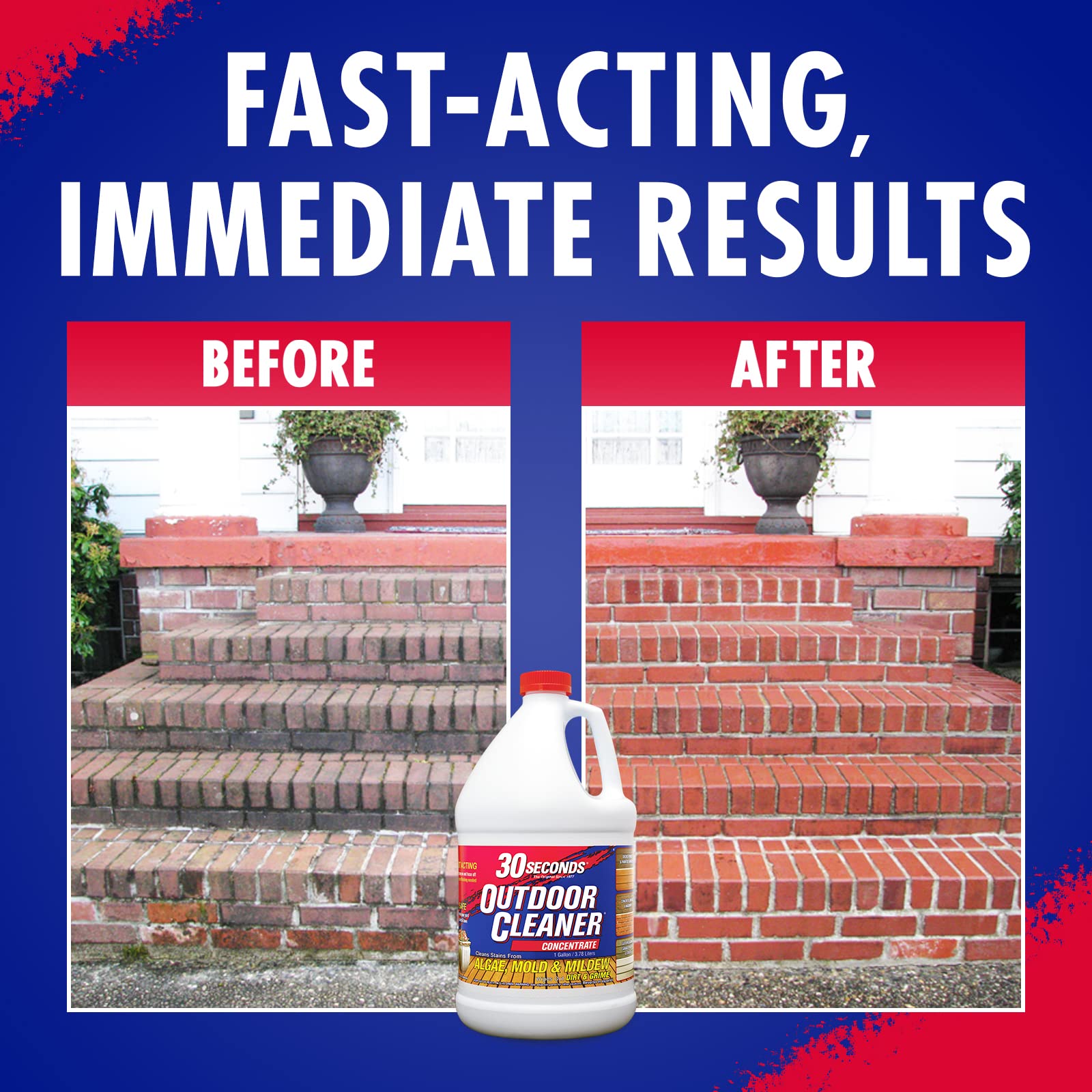 30 SECONDS 128 oz 2-pack bottle shown for DIY cleanup.